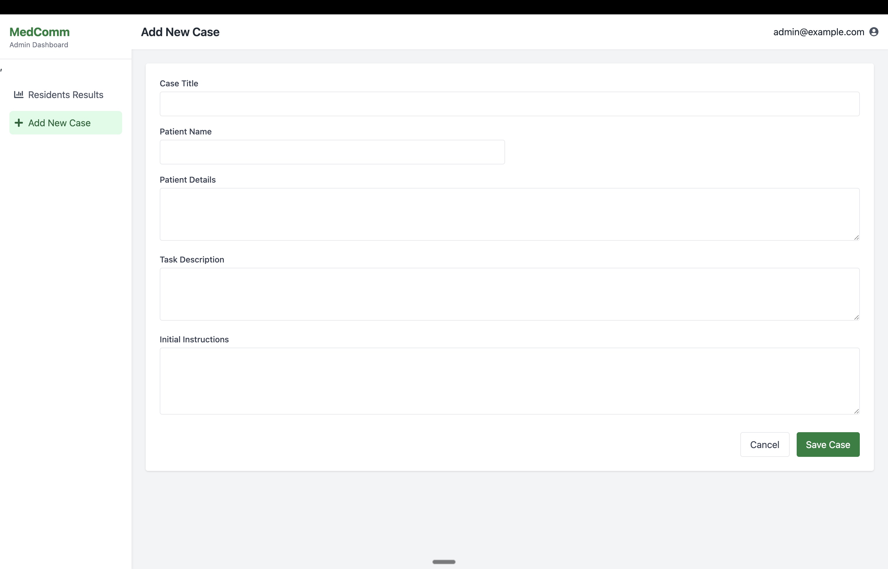 Admin Dashboard